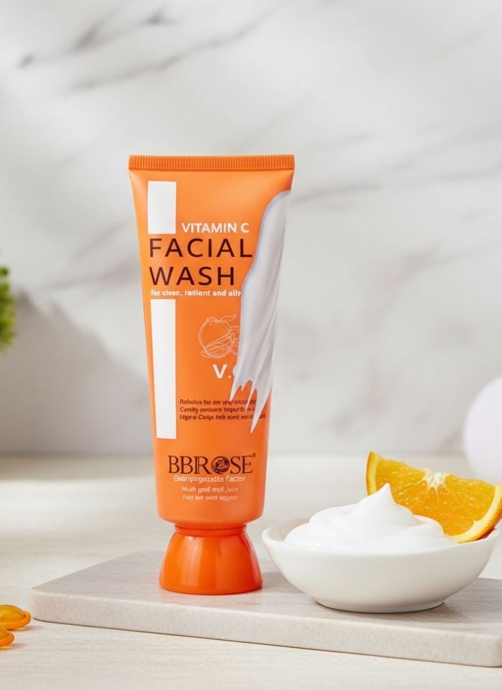 BBROSE BB Rose Vitamin C Facial Wash for Brightening, Deep Cleansing & Skin Glow with Antioxidant Formula - Image 2